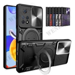 Coque avec support pour Xiaomi Redmi Note 12 Pro 11 Pro et X5 Pro étui magnétique avec caméra