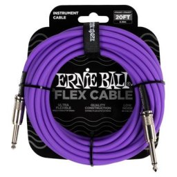 Ernie Ball Flex Cable 20ft Purple EB6420