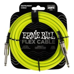 Ernie Ball Flex Cable 20ft Green EB6419