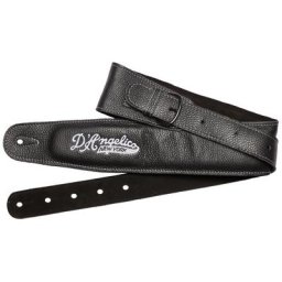 DAngelico Leather Guitar Strap Black