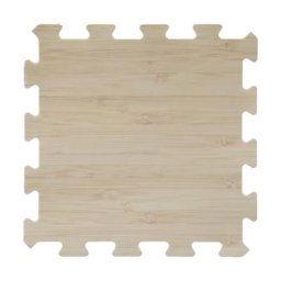 Tapis de sol carré en bois modulable 8 dalles - 50 x cm Unisexe
