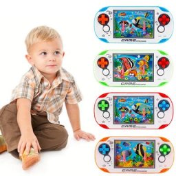 Machine à anneaux d'eau pour enfants jouet d'enfance rétro machine de jeu de cowcling cultiver la