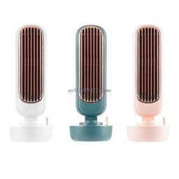 Ventilateur de bureau sur pied tour USB réglable à 3 vitesses
