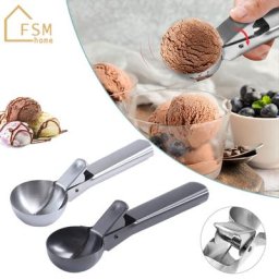 Cuillères à crème glacée en acier inoxydable machine à boules de glace aux fruits antiadhésives