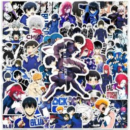 Autocollants de Dessin Animé à Serrure Bleue Isagi Yopiercing Stickers de Skateboard Ordinateur