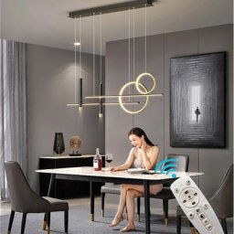 Lampe LED Suspendue au Design Nordique Luminaire Décoratif d'Nik Idéal pour un Salon une Table