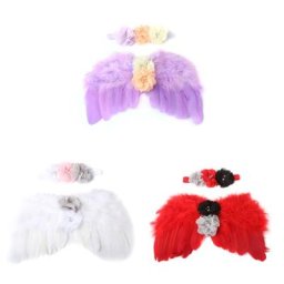 Baby Girl Photography Props Angel Costume Photoshoot Baby Angel Wings Costume