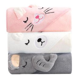 Peignoir à capuche Super doux pour bébé serviette de bain enveloppe de sommeil chaude pour