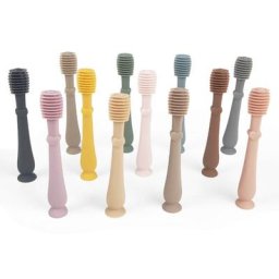 Brosse à dents en silicone pour soins bucco-dentaires pour enfants de 0 à 2 ans livraison directe