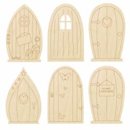 Mini porte de jardin en bois non peint artisanat l'inventaire fenêtres et échelles bricolage 6