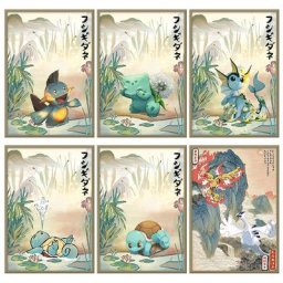 Affiche de périphérique pokémon Vintage dessin animé écureuil Vaporeon peinture sur toile mur