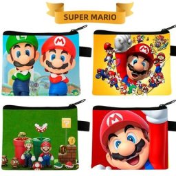 Sac de rangement portable Super Mario pour enfants jeu d'anime Bowser Yoshi Luigi dessin animé