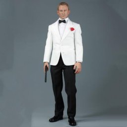AFS-Ensemble de robes de service d'agent secret costume pour figurine d'action James Bond