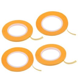 4 rouleaux de ruban de masquage en papier 19.7 Yards x 2/3/4/6mm fournitures de bricolage pour