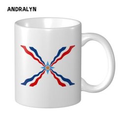 Tasse à café en céramique tasse créative avec drapeau assyrien tasse à lait cadeau photo