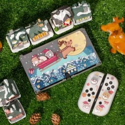 Coque de protection en silicone souple rose Kawaii pour Nintendo Switch coque de contrôleur OLED