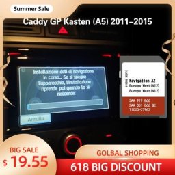Carte SD de Navigation pour Caddy GP Kasten (A5) 2011-2015 RNS 315 WEST Europe Carte SD