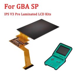 Analyste plein écran LCD pour GBA SP IPS V3 pré-Regional haute luminosité rétroéclairage
