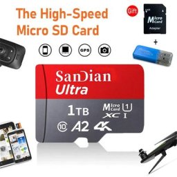 Carte Micro SD 1 To 512 Go stockage flash grande mémoire mini adapté pour téléphone PC