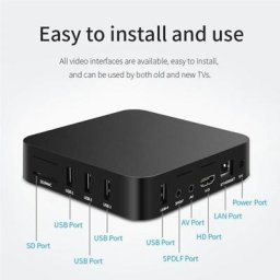 Boîtier TV 4K Android 11.1 64 go/128G Wifi double bande 2.4G lecteur multimédia H8WD