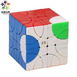 YuXin-LittleMagic Coin Hélicoptère Tournant Cube Puzzle Magique 2x2 Sans Autocollant Jouets