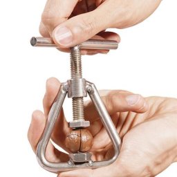 Craquelin de pécan en acier inoxydable 201 ouvre-coque de brochure noire outil de cuisine rapide