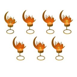 Porte-bougies château de lune Eid Mubarak pour centres de Table chandelier décorations de fête de