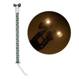 Trains miniatures HO Échelle 1:87 Lampes De Réverbère Lumière Chaude Mât de Treillis Post Treillis