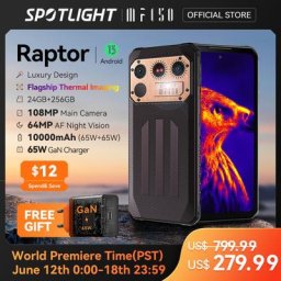 IIIF150-Raptor Robuste Machine d'Imagerie Thermique UltraMince Cellulaire Robuste 6.8 en effet