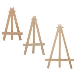 Mini chevalet en bois naturel 12x20cm cadre de trépied présentoir de Table de mariage support de