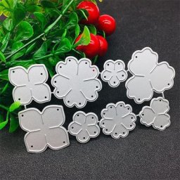 Matrices de découpe en métal de fleurs moule de découpe feuilles de fleurs de Noël scrapbooking