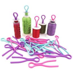 Porte-fil de canette en plastique pour machine à coudre pince longue fil à coudre organisateur de