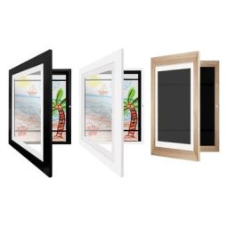 Cadre d'art pour enfants ouverture frontale en verre trempé pour dessin peinture affichage