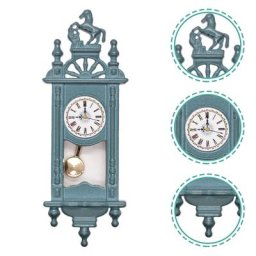 Horloge murale à pendule modèle en bois kit de maison l'inventaire jouets de bureau décor de