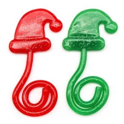 Jouets à main collants en forme de chapeau de noël jouet de paume collant pour enfants anniversaire