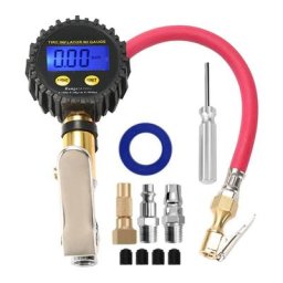 Manomètre de gonflage numérique pour pneus 200psi avec écran LCD pompe de compresseur d'air à