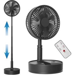 Ventilateur de Refroidissement Pliable de 8 Pouces Batterie Rechargeable de 7200mAh avec
