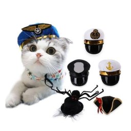 KXRE – chapeau amusant pour chat Cosplay Captain Pirate déguisement pour animaux de compagnie