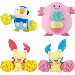 TAKARA TOMY-Figurines Pokémon Originales pour Enfant Jouets de Style Cheerleading Piplup Plusle