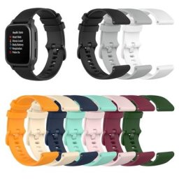 Bracelet en silicone pour montre de sport Venu Sq bracelet souple bracelets à boucle 20mm