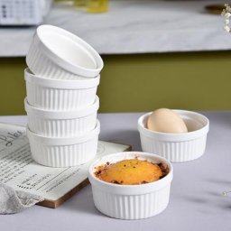Filles de cuisson en céramique avec motif vertical outil F2 de forme ronde classique élégant 6