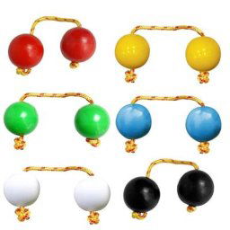 Aslatua – hochet à Double gourde pour enfants et adultes Instrument de Percussion à une main boule