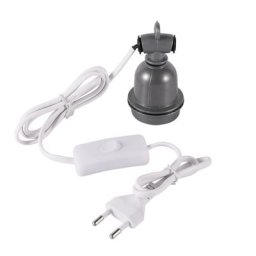 Douille de lampe chauffante en spirale cordon d'alimentation E27 animal de compagnie lézard