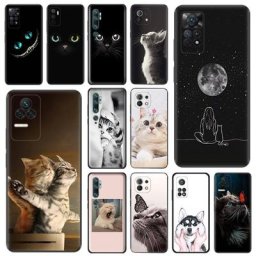 Coque de téléphone mignonne avec chat noir rose coque souple Xiaomi 13 Pro 12T 12S Ultra 12X