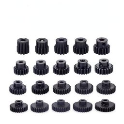 Dallas-Engrenage de moteur à pignon métallique en acier noir 5mm 11T 12T 14T 15T 17t 18t