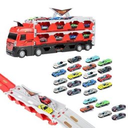 Mega hailer – Mini camion de course avec éjection piste de course pliante stockage voiture de