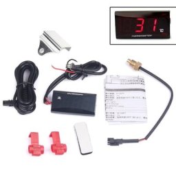 Thermomètre numérique pour moto jauge de température de l'eau affichage numérique 0 ~ 120 °C 12V