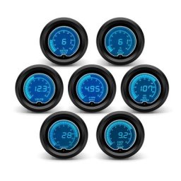Tachymètre de 52mm avec écran numérique LCD jauge de température de l'eau de l'huile de l'huile