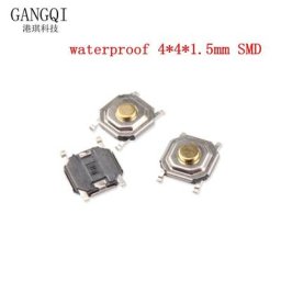 Interrupteur tactile étanche SMD4 4x4x1.5mm 20 pièces 4 broches bouton ON/OFF micro