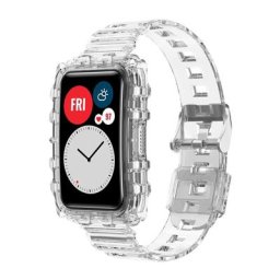 Bracelet + étui de protection pour Huawei band Fit2 Bracelet de montre Transparent de remplacement